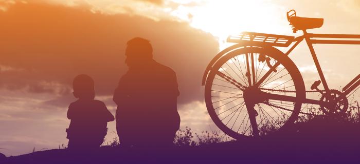 Padre e figlio. Fotografia