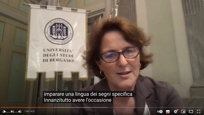 Prof.ssa Barbara Turchetta Messaggio per la Giornata internazionale delle Lingue dei segni 